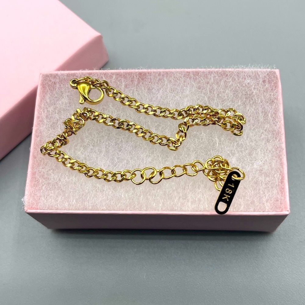 18K gold plated chain bracelet